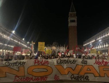 manifestazione contro la guerra - venezia