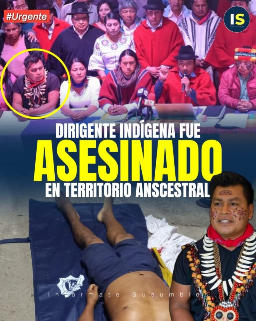 ecuador assassinio dirigente indigeno