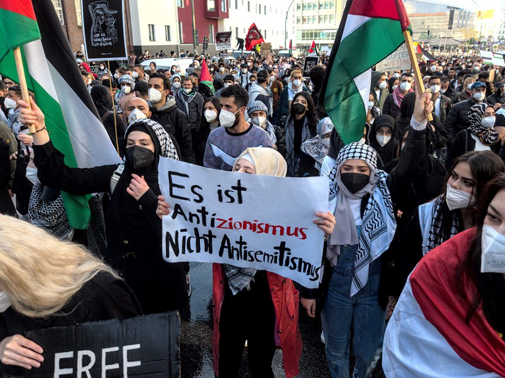 berlino manifestazione palestina