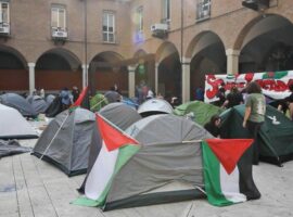 bologna acampata palestina